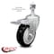 Service Caster 4 Inch Black Polyurethane Wheel Swivel 1/2 Inch Stem Caster with Total Lock Brake SCC-TSTTL20S414-PPUB-BLK-121315 - alternate 3